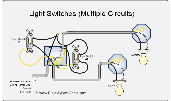 Light Switch Wiring Diagram - Multiple Lights