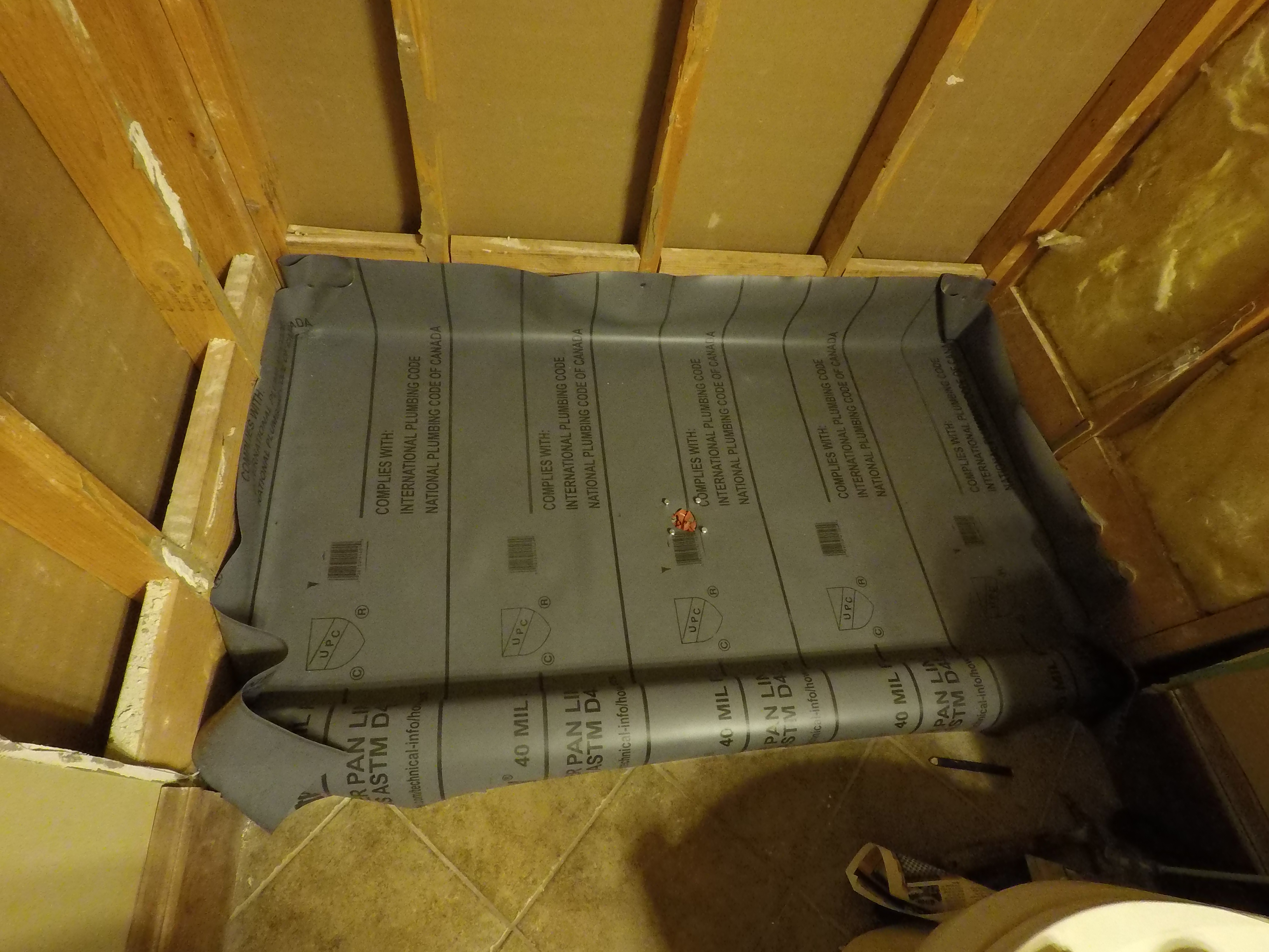 How to Build a Tile Shower Floor Shower Pan Liner and