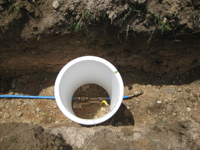 How deep is a main water line?